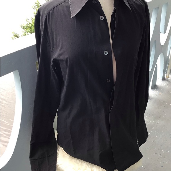 Dolce & Gabbana French Cuff Long Sleeve Button Down Top Shirt Size 34 - Picture 2 of 13